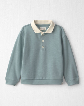 Tout-petit gar&ccedil;on - Polo en jersey bouclette de coton biologique, 