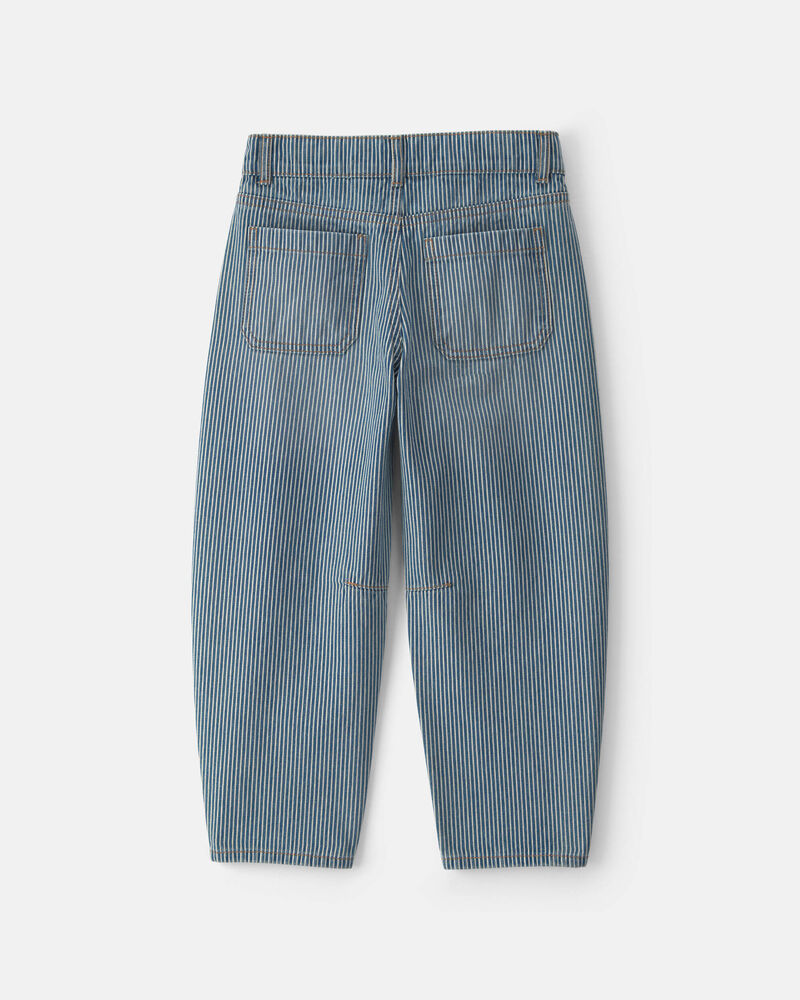 Girls Hickory Denim Barrel Jeans - Light Wash, image 6 of 8 slides