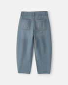 Girls Hickory Denim Barrel Jeans - Light Wash, image 6 of 8 slides