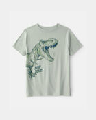 Boys Dinosaur Graphic Tee - Green, image 1 of 3 slides