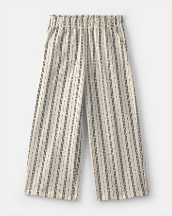 Girls Striped Pants - Ivory, 