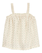 Baby Floral Sleeveless Tank - Ivory, image 1 of 3 slides