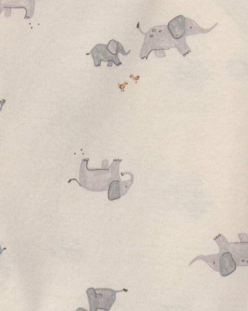 B&eacute;b&eacute; - Ensemble 3 pi&egrave;ces cache-couche et pantalon &agrave; motif d&rsquo;&eacute;l&eacute;phant &ndash; Ivoire, image 2 sur 2 diapositives