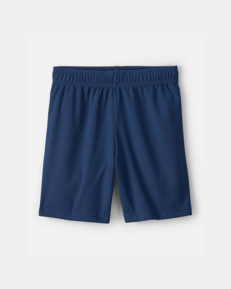 Boys Mesh Active Shorts - Blue, image 1 of 5 slides