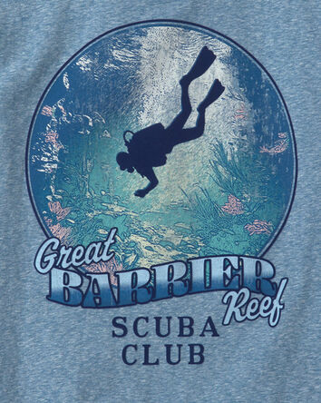 Boys 'Scuba Club' Graphic Tee - Blue, 