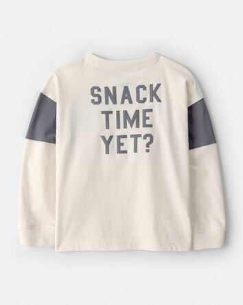 Toddler Boy Cookies & Milk Long-Sleeve Graphic Tee - Cream , 