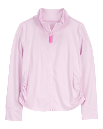 Enfant Blouson en tricot de couleur unie - violet, 