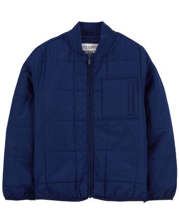 Kid Fleece-Lined Quilted Midweight Jacket, 