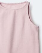 Toddler Girl Ribbed Tank Top - Pink, image 6 of 6 slides