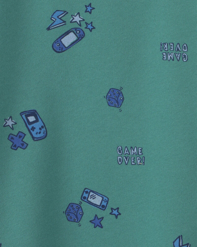 Boys Fleece Pullover Sweatshirt - Teal, image 2 of 3 slides