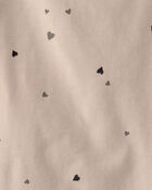 Toddler Girl 2-Piece Heart Top & Short Set - Brown, image 2 of 3 slides