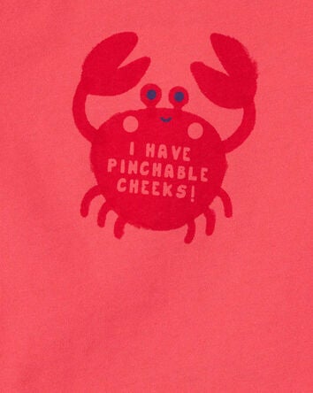 Baby Pinchable Cheeks Crab Bodysuit, 