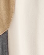 Baby Boy Colourblock Joggers - Tan/White, image 3 of 4 slides