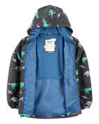 Dinosaur Colour Changing Rain Jacket - Grey, image 6 of 6 slides