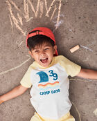 Toddler Boy 2-Piece 'Camp Days' Top & Short Set, image 2 of 7 slides
