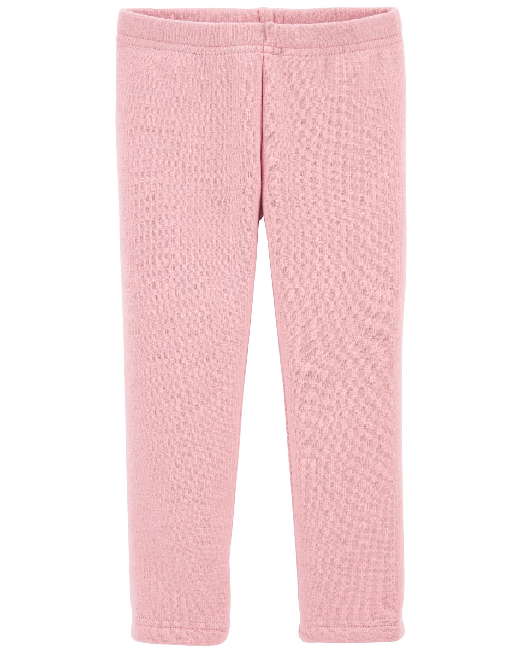 Pink fleece lined best sale leggings