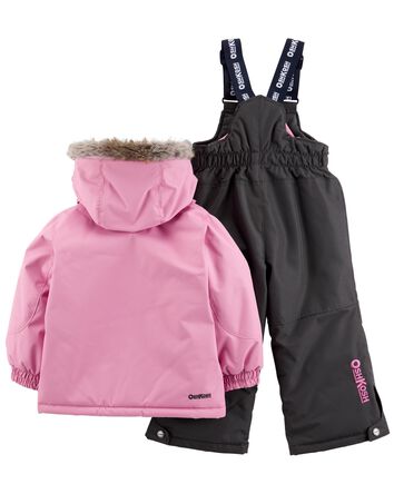 Baby 2-Piece Snowsuit With Bonus Hat And Neck Warmer, 