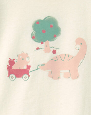 Toddler Girl Toddler Girl Dino Long-Sleeve Graphic Tee - White, 