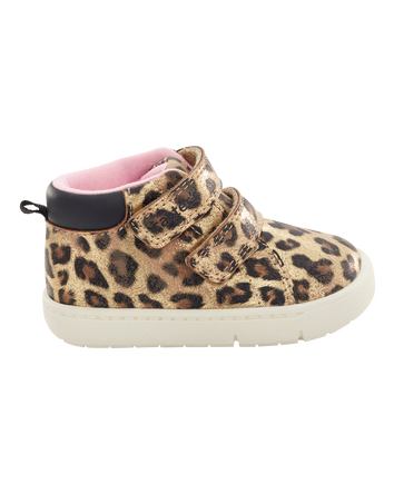  Every Step&reg; First Walker Cheetah Print High-Top Sneakers, 