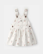Toddler Girl Strawberry Skirtall - White, image 1 of 4 slides