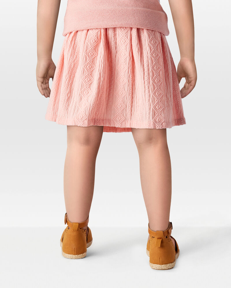 Toddler Crochet Pull-On Skort, image 3 of 6 slides
