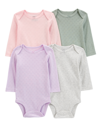 Baby 8-Pack Long-Sleeve Bodysuits, 