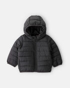 Baby Boy Midweight Packable Puffer - Black, image 1 of 4 slides