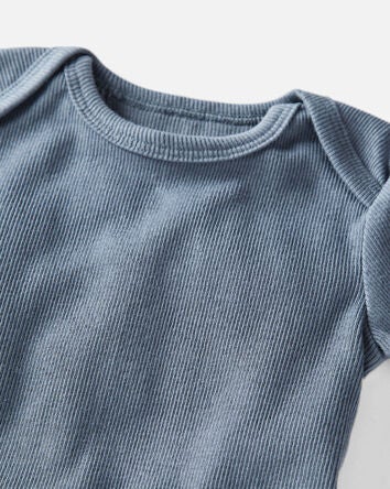 Baby 3-Pack Organic Cotton Rib Bodysuits, 