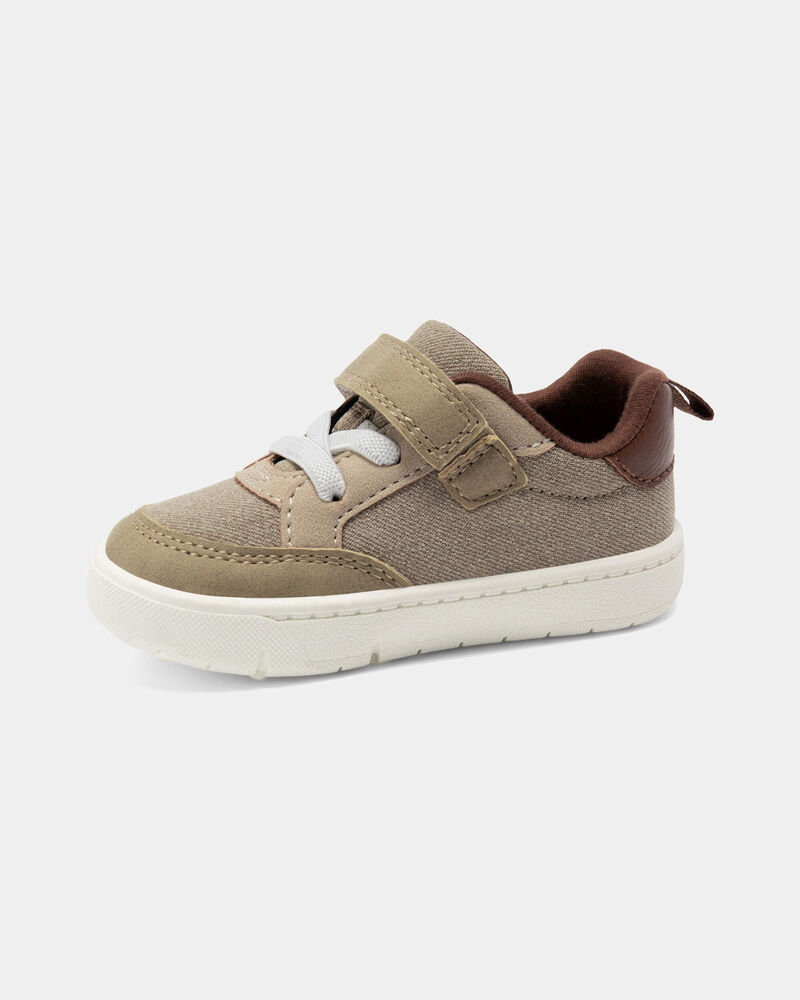Baby Boy Every Step&reg; First Walker Casual Shoes - Khaki/White, image 6 of 6 slides