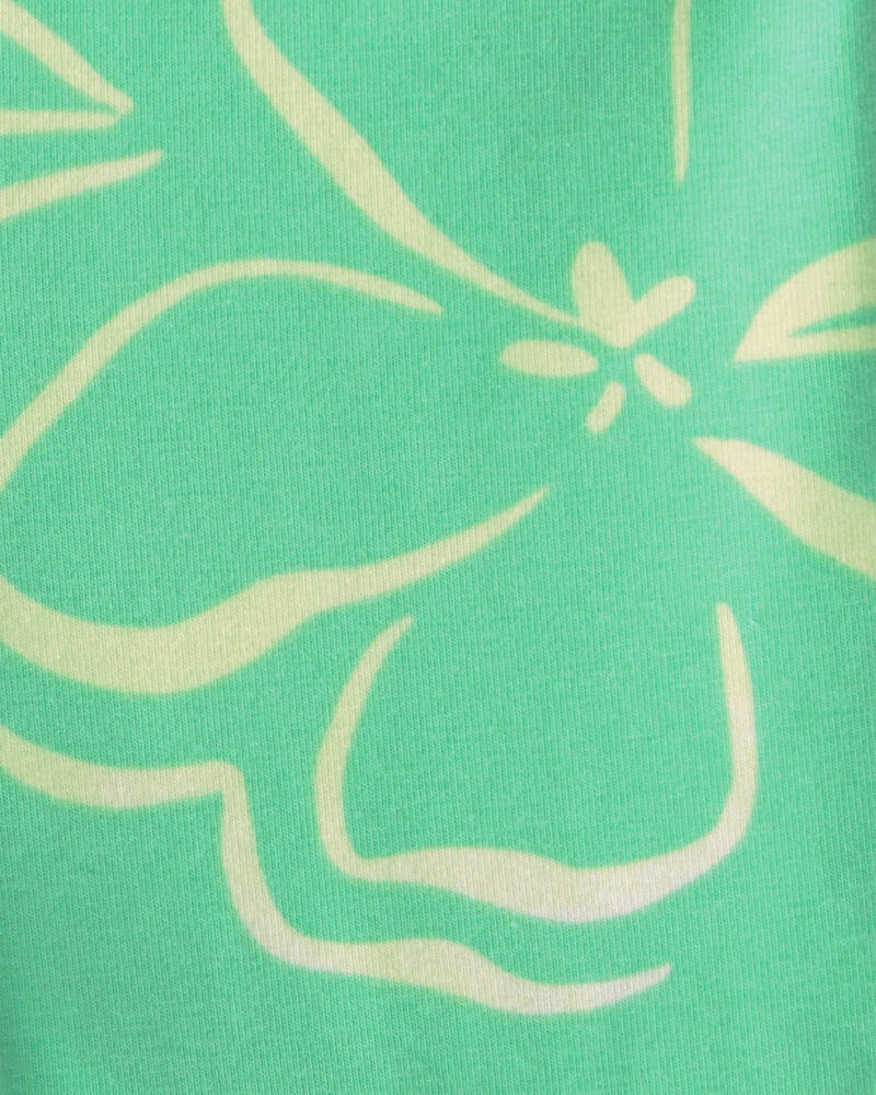 B&eacute;b&eacute; fille - Short de cycliste &agrave; motif floral - Vert, image 3 sur 3 diapositives