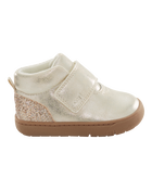  Every Step® First Walker Sparkle High Top Boots - Silver, image 2 of 7 slides