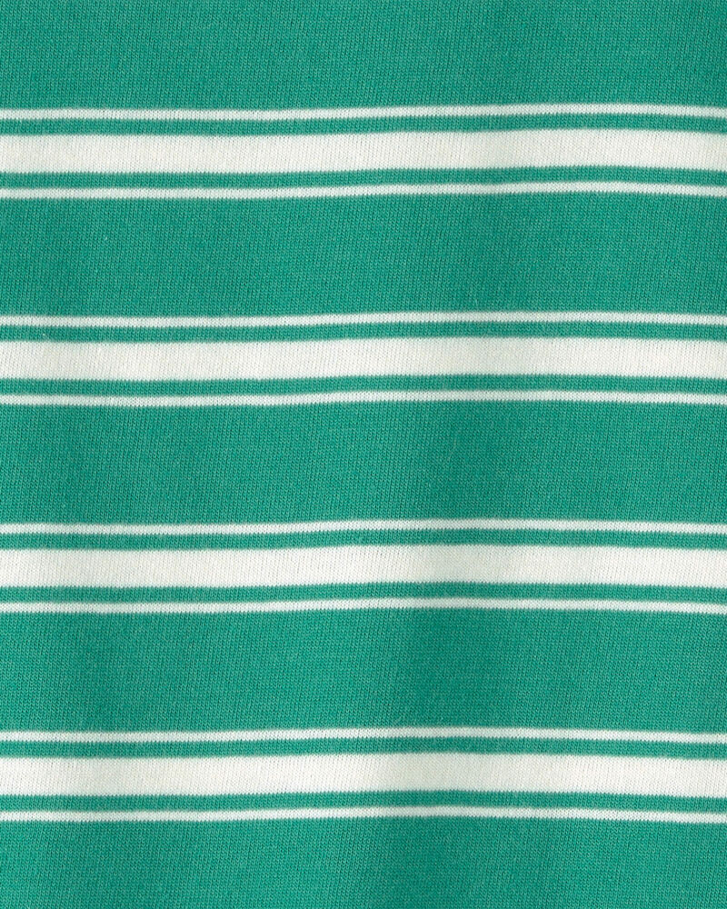 Toddler Striped T-Shirt - Green, image 2 of 3 slides