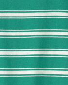 Toddler Striped T-Shirt - Green, image 2 of 3 slides