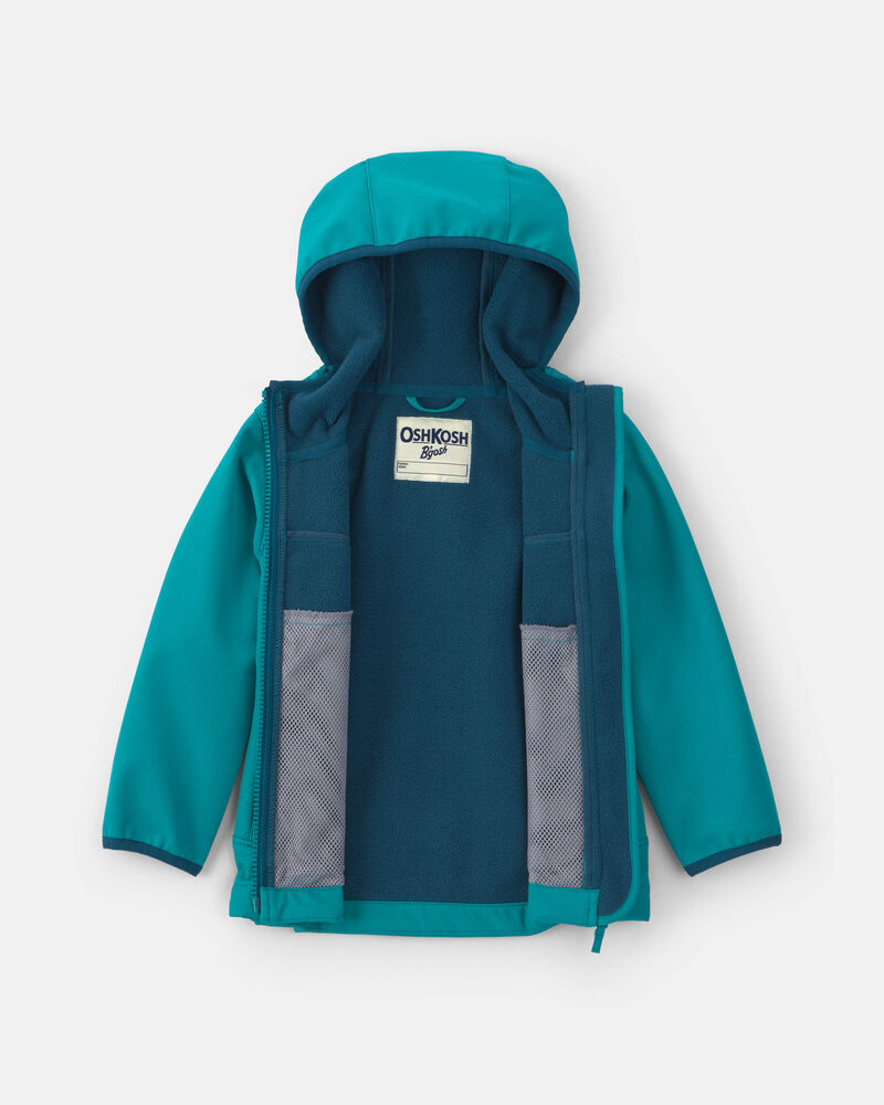 Toddler Girl  Colour Changing Rain Jacket - Teal, image 2 of 4 slides