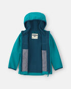 Toddler Girl  Colour Changing Rain Jacket - Teal, image 2 of 4 slides