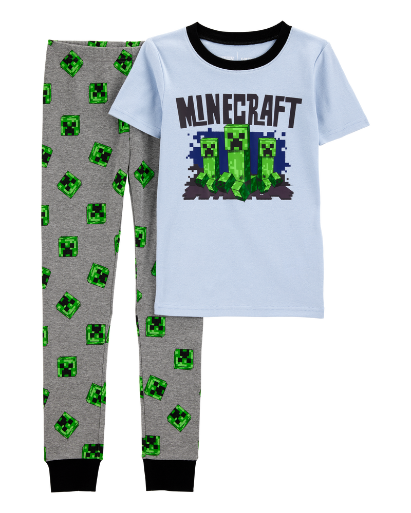 Kid 2-Piece Minecraft 100% Snug Fit Cotton Pyjamas, image 1 of 3 slides