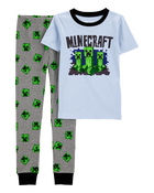 Kid 2-Piece Minecraft 100% Snug Fit Cotton Pyjamas, image 1 of 3 slides