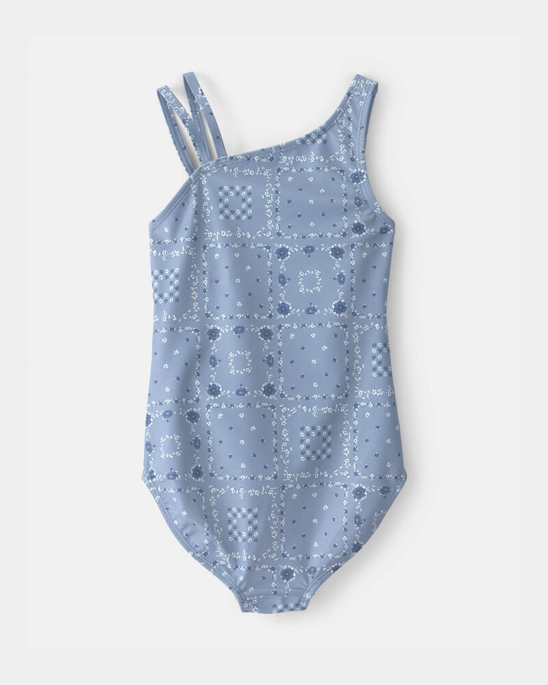 Filles - Maillot de bain 1 pi&egrave;ce bandana pour fille - Bleu, image 5 sur 6 diapositives