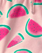 Tout-petit fille - Short en jersey bouclette &agrave; motif de melon d&rsquo;eau - Rose, image 3 sur 3 diapositives