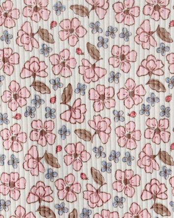 B&eacute;b&eacute; fille - Ensemble pantalon et cache-couche floral &agrave; volants, 