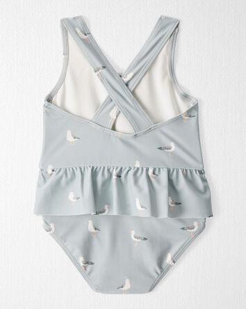 Bébé Maillot de bain volanté en matériaux recyclés à mouette , 