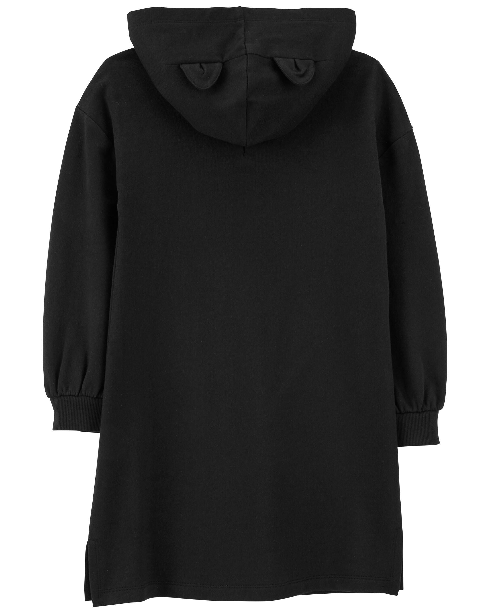 Cat hoodie dress top