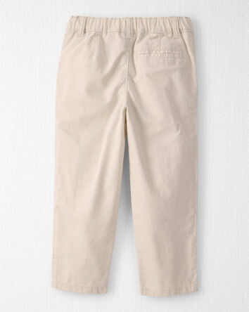 Toddler Boy Linen Pants Made with Organic Cotton, 