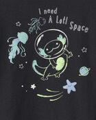 Tout-petit gar&ccedil;on - T-shirts &agrave; imprim&eacute; Axolotl dans l&rsquo;espace - Noir, image 2 sur 2 diapositives