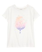 Kid Cotton Candy Short-Sleeve Graphic Tee - Ivory, image 1 of 2 slides