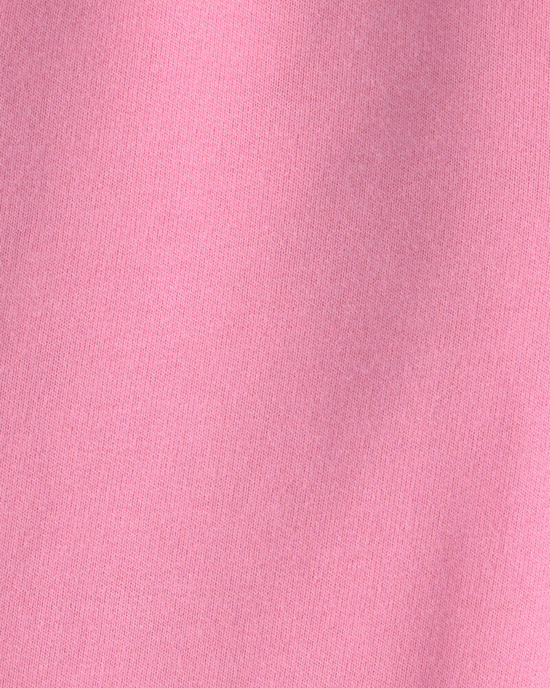 Tout-petit fille - Pantalon &agrave; jambe large en jersey bouclette - Rose, image 4 sur 4 diapositives