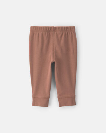 B&eacute;b&eacute; - Emballage de 2 pantalons en coton &agrave; enfiler - Brun, 