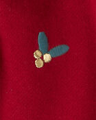 Baby Girl 3-Piece DayDream Fleece Floral Long-Sleeve Bodysuit & Pant Set - Red, image 3 of 5 slides