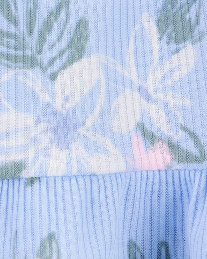 Toddler 2-Piece Floral Loose Fit Pyjamas, image 2 of 3 slides