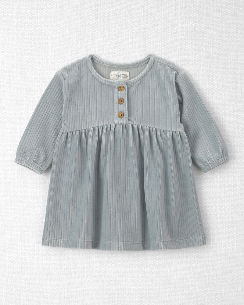 B&eacute;b&eacute; fille - Robe en velours c&ocirc;tel&eacute; recycl&eacute;, image 1 sur 5 diapositives